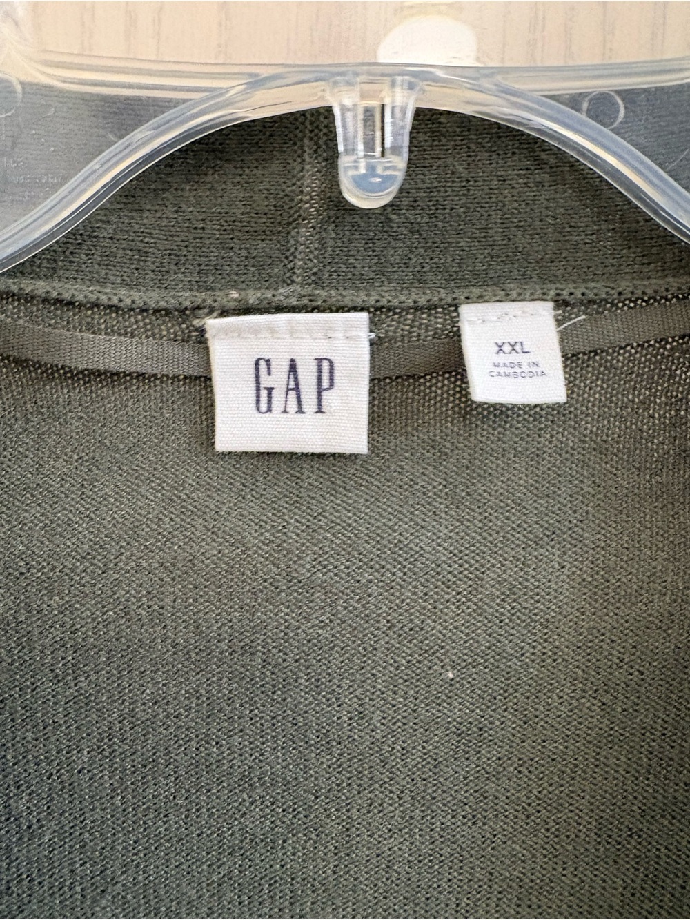 GAP Olive Green Knit Cardigan XXL - Picture 4 of 4